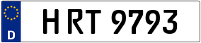 Trailer License Plate
